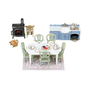 シルバニアファミリー きらめく水辺の赤い屋根のお家 エレガントダイニングルーム