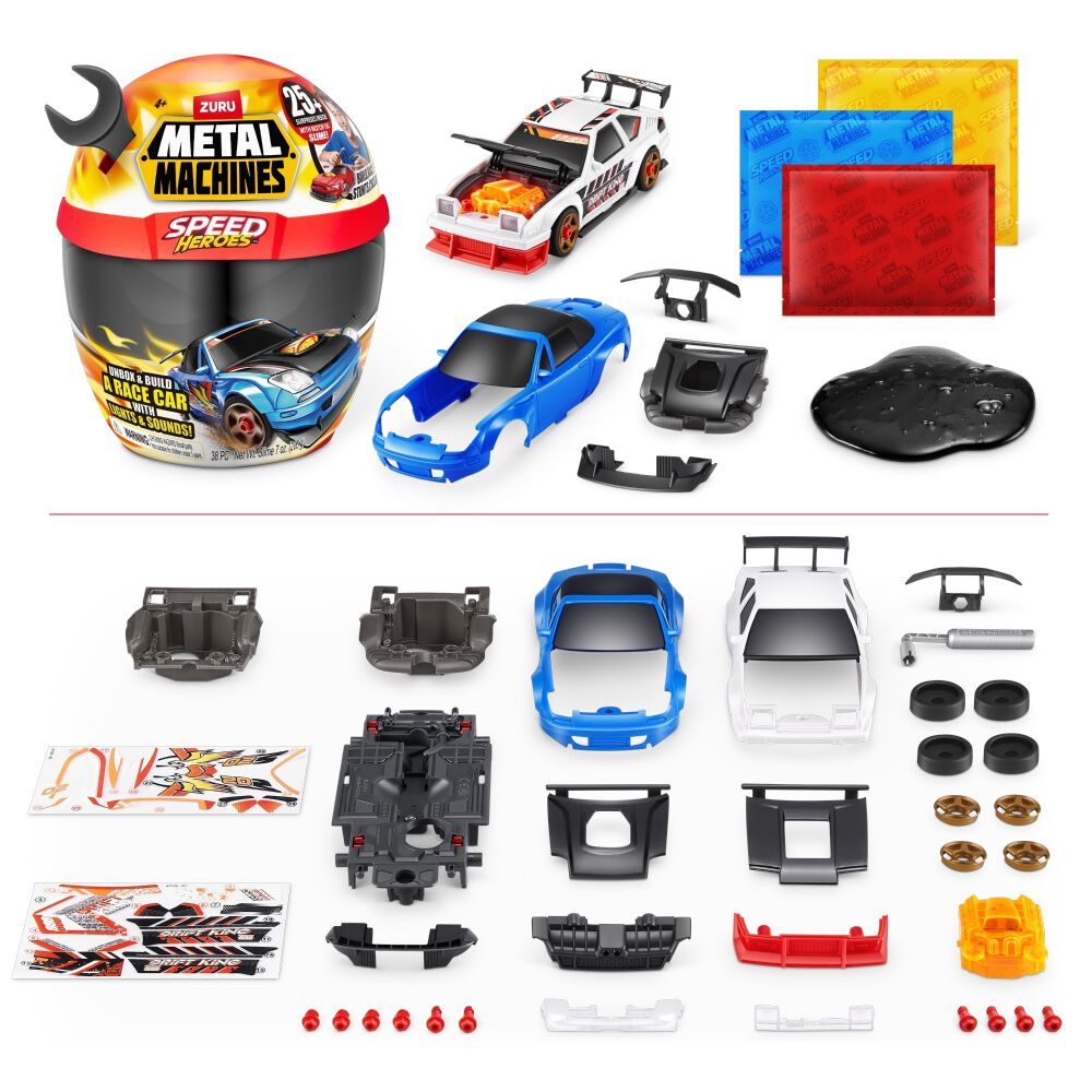 METALMACHINES ライト＆サウンド ビルドスピードヒーローズ【種類