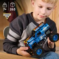 レゴ LEGO テクニック Monster Jam(TM) Grave Digger(TM) ファイヤー＆アイス プルバック 42219｜おもちゃ 玩具 誕生日 プレゼント ブロック 7歳 8歳 9歳