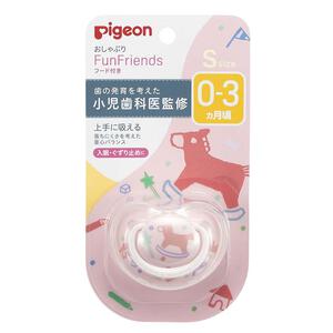 Pigeon ピジョン おしゃぶり FunFriends ファンフレンズ (もくば柄 Sサイズ 0-3ヵ月)