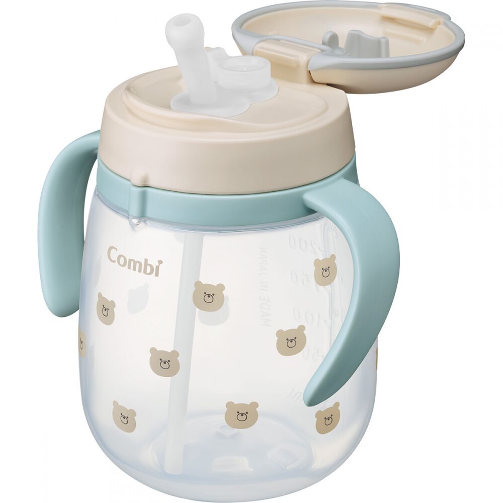Combi コンビ ラクマグ 漏れないストロー 240 R (くまさん) 6ヵ月頃