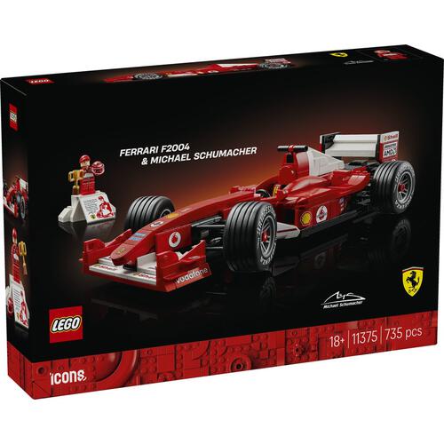 【予約受付商品】レゴ LEGO アイコン  Ferrari F2004 & ミハエル・シューマッハ  11375【出荷予定日：2026年3月2日】