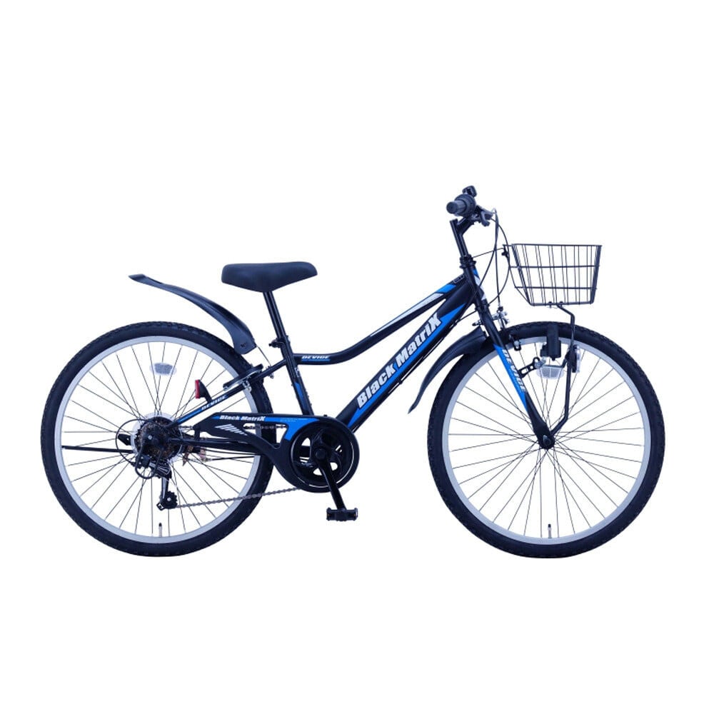 24インチ 身長125～140cm 子供用自転車 ブラック マトリックス