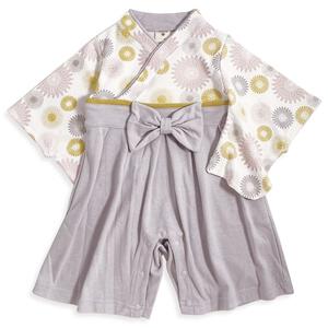 長袖袴オール スムス 花柄(パープル×80cm) ベビーザらス限定