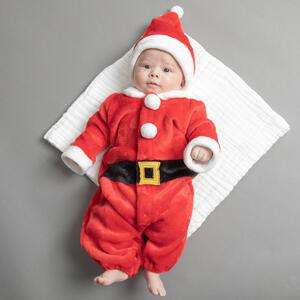 クリスマス新生児ドレス 帽子付きサンタ コスチューム ベビー サンタクロース コスチューム 子供 衣装 ベビーザらス限定