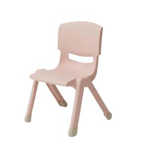 オリジナル くすみカラー キッズチェア (ピンク) 室内家具 汚れや水に強い お手入れ簡単 脚カバー付き  3歳頃～対応 ベビーザらス限定