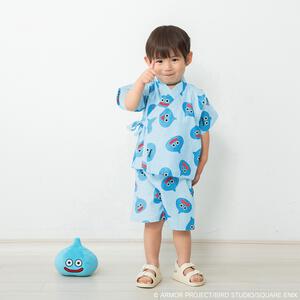 ドラクエベビー＆キッズ キッズ甚平 スライムぴぴぴ(ブルー&times;95cm)