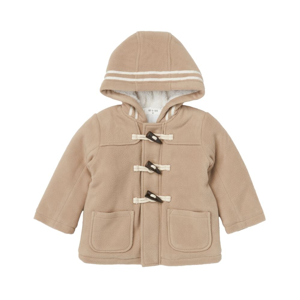 RAT-A-TATR ラッタッター ダッフルコート 中綿 無地 ベージュ×90cm