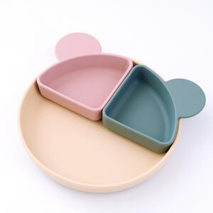 dear BABY ディアベビー くまちゃんデザインプレート 仕切りプレート2個付き ベビーザらス限定