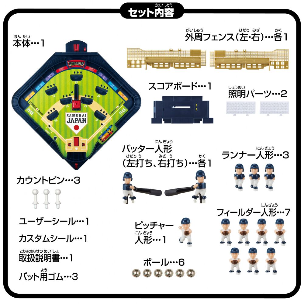 野球盤 3Dエーススタンダード 侍ジャパン 野球日本代表ver. | おもちゃ