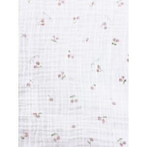 モスリンガーゼおくるみ チェリー (ホワイト×フリー) ベビーザらス限定