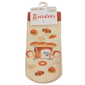 パンどろぼう スニーカーキッズソックス ミディアムベージュ×13-19cm