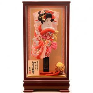 【羽子板】ワイン塗戸付きケース「振袖」13号 (245181) トイザらス・ベビーザらス限定【メーカー直送】