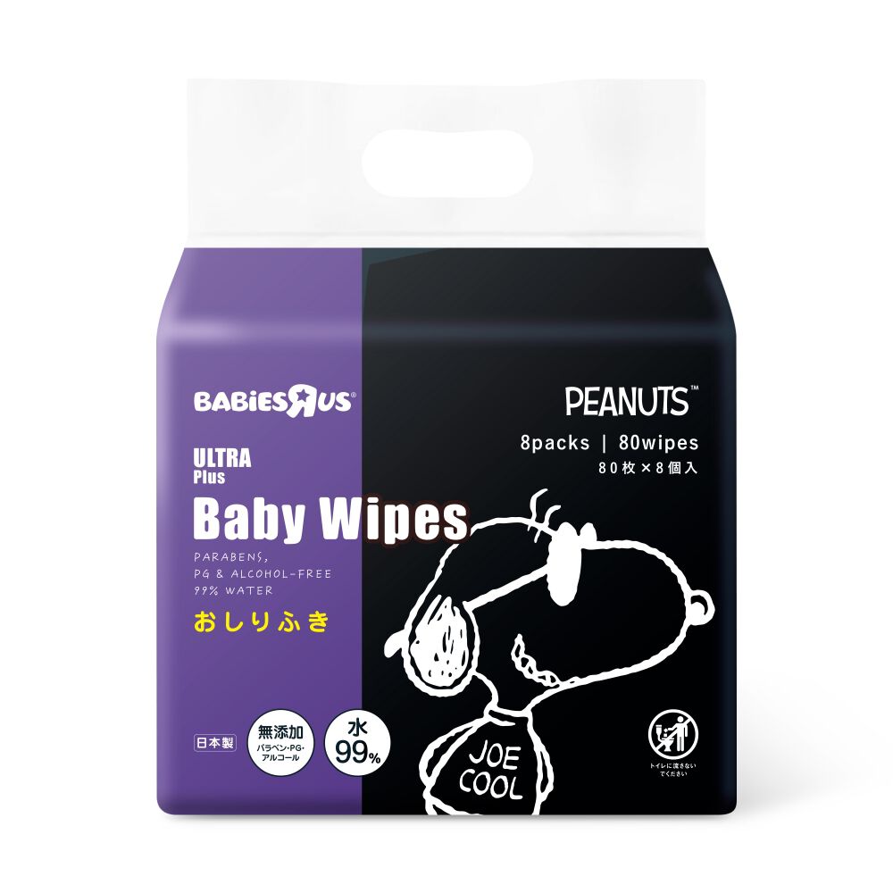 ウルトラプラス スヌーピー おしりふき80枚8個パック JOE COOL