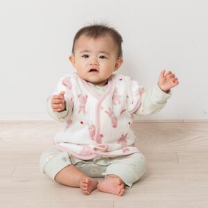 パジャマベスト フリース ウサギ柄 ピンク×80-95cm ベビーザらス限定