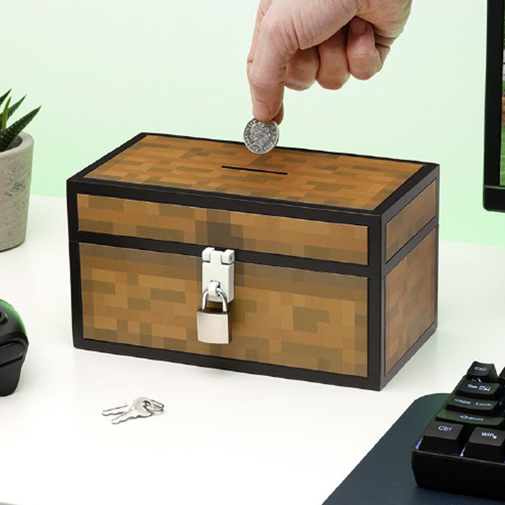 マインクラフト チェスト貯金箱 マイクラ おもちゃ | おもちゃ通販の