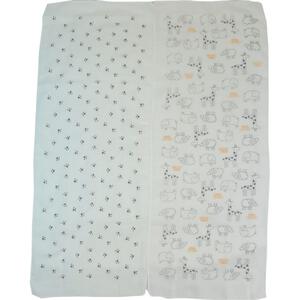 日本製 ガーゼプリント入浴布 2枚組 ベビーザらス限定