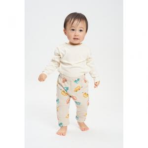 モンキーパンツ インレイ クルマ ベージュ&times;80cm