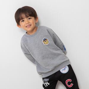 ベビーザらス限定　ＭＬＢ クマ柄トレーナー(グレー×100cm)