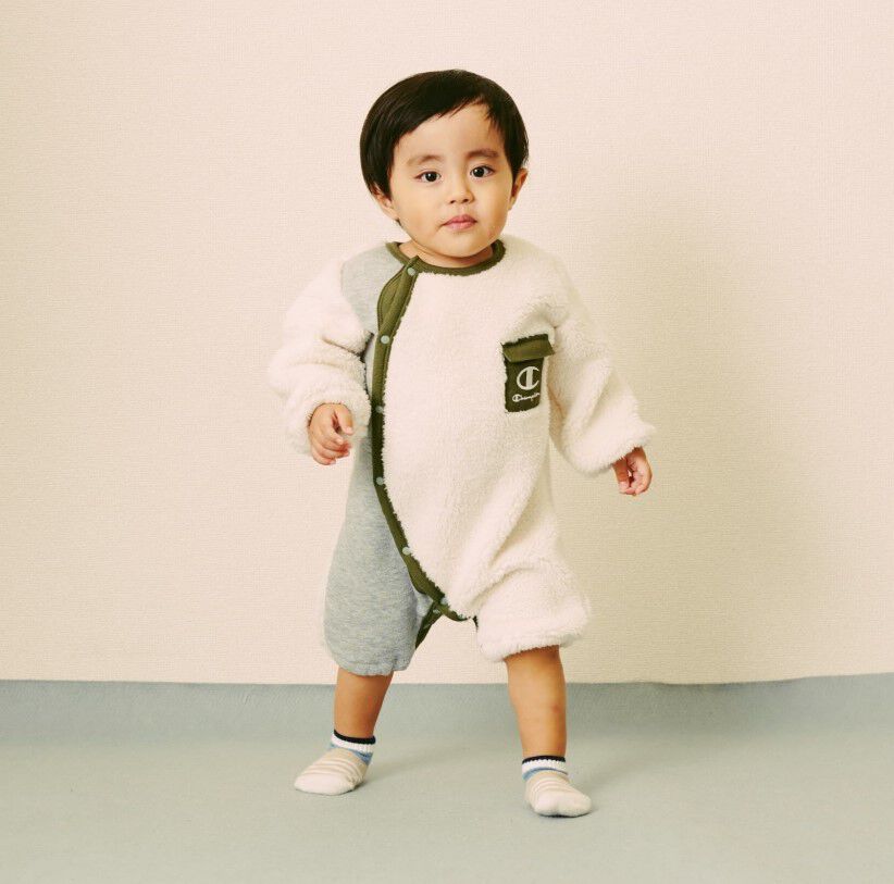 Champion チャンピオン 長袖ミニオール ナチュラル×60-70cmベビーザら