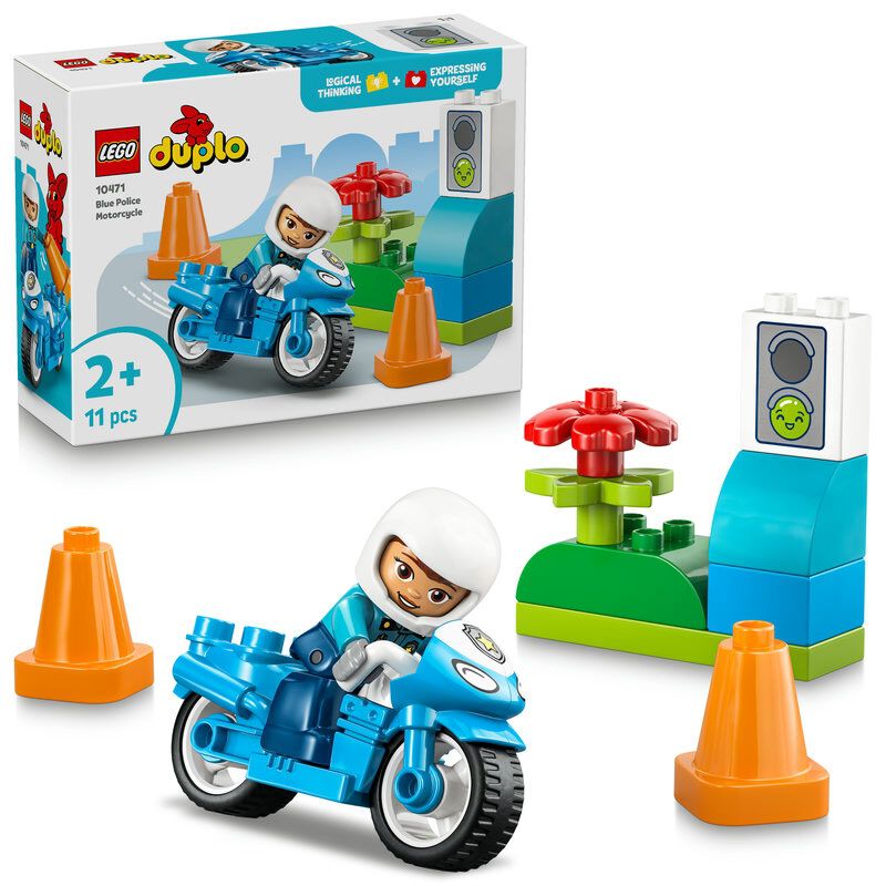 レゴ LEGO デュプロ 青いポリスバイク 10471 おもちゃ 玩具 誕生日