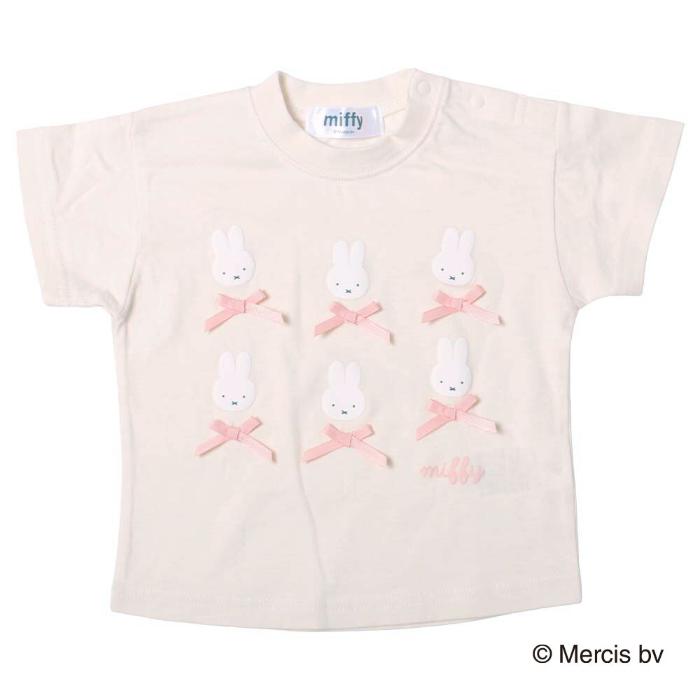 MiffyミッフィーリボンTシャツ ナチュラル×80cm | マタニティ