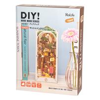 木製立体パズル つくるんです TGB02S サンシャインタウン ガーデンハウス 3D 組立キット インテリア 日本語説明書付き