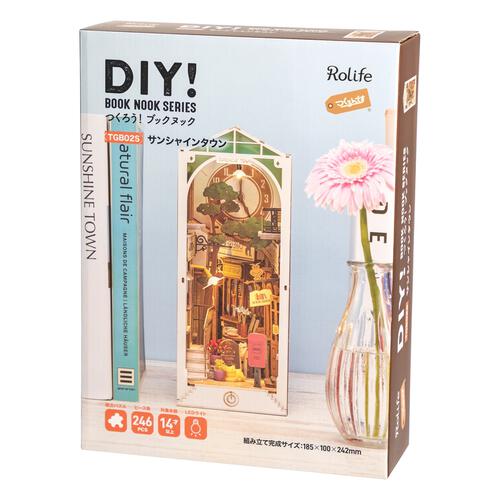 木製立体パズル つくるんです TGB02S サンシャインタウン ガーデンハウス 3D 組立キット インテリア 日本語説明書付き