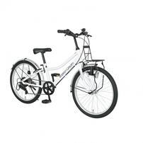 22インチ 身長120～135cm 子供用自転車 ブルックリングリーム ホワイト トイザらス限定 6段変速 LED シンプル 7歳 