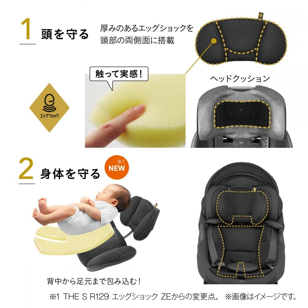 コンビ ホワイトレーベル THE S plus R129 エッグショック ZF