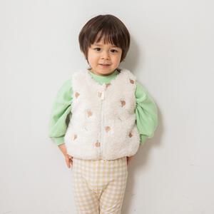 ベビーザらス限定　COJIKA ボア刺繍入りベスト クマ(ホワイト&times;95ｃｍ)