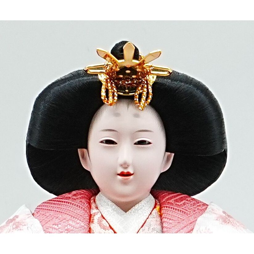 雛人形】ケース親王飾り「八重桜蒔絵パノラマアクリル」（322721