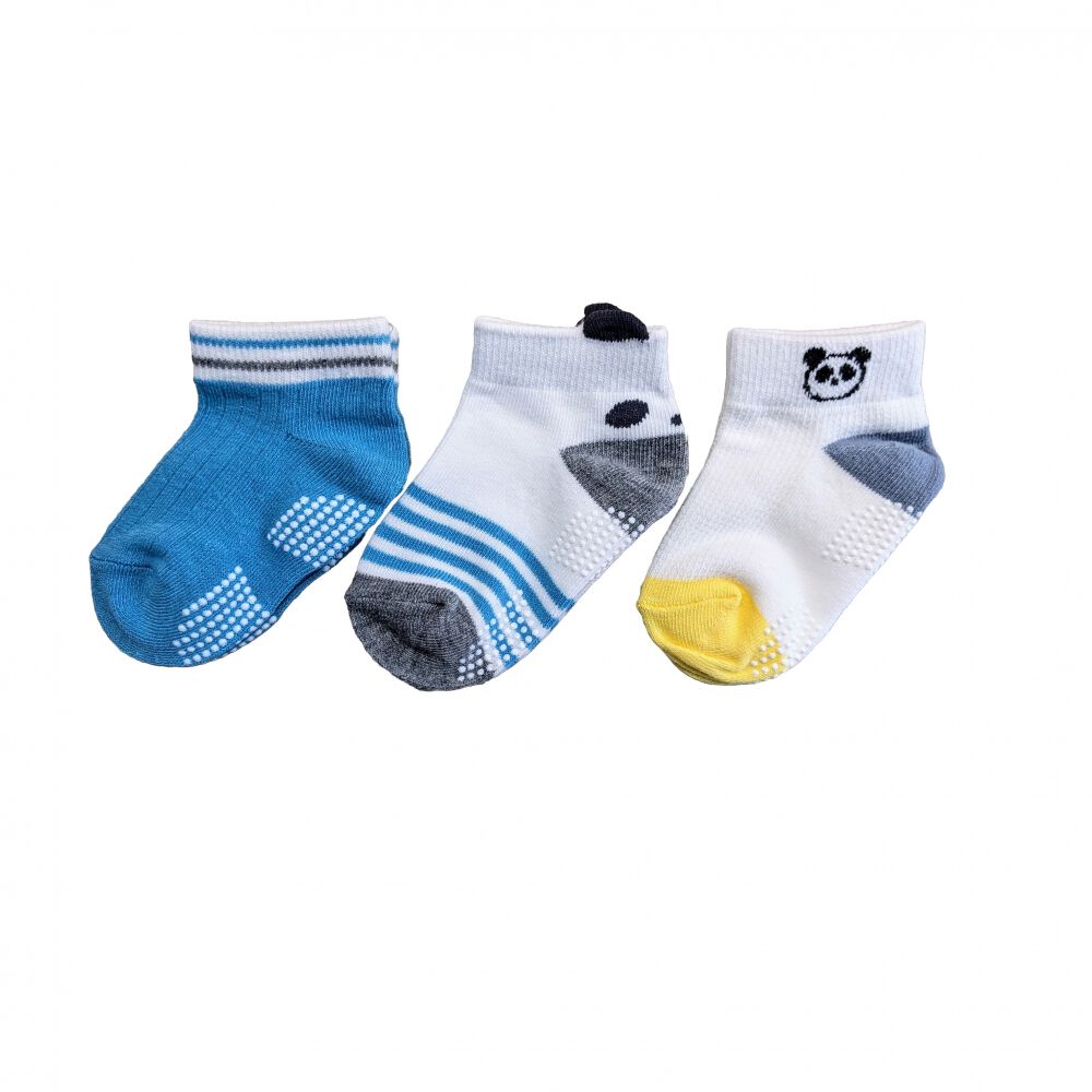 3Pショートソックス パンダ 9-15cm | マタニティ・ベビー用品通販の