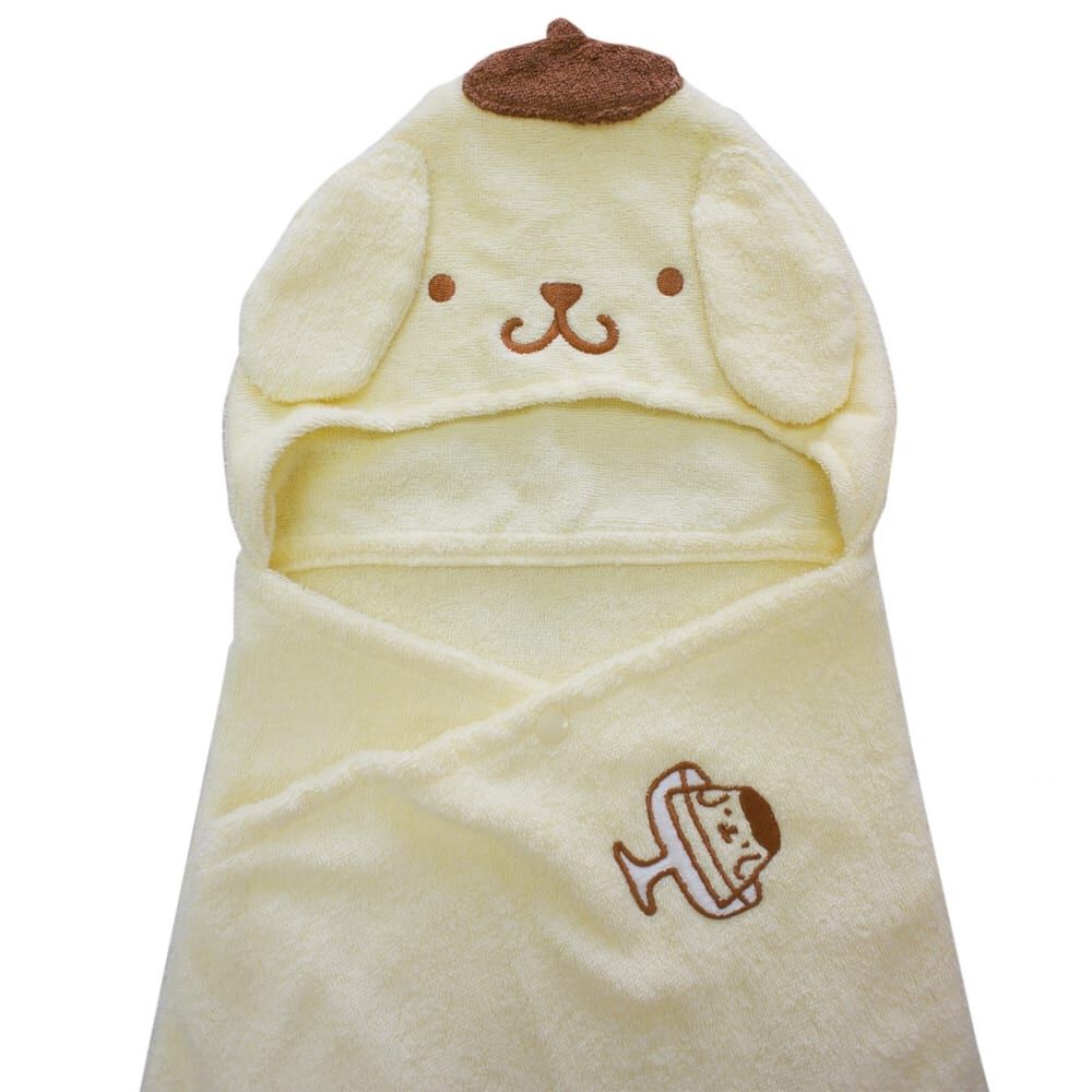 SANRIO サンリオ フード付き湯上りタオル ポムポムプリン(ポムポム