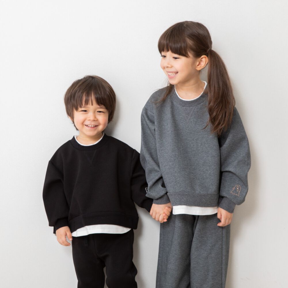 Babies“R”Us×】機能性おばけ ドライスウェット トレーナー ブラック