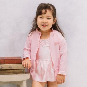 RAT-A-TATR 裾フリル ラッシュガード ラッタッター ピンク×100cm