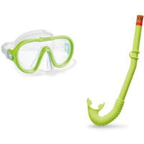 インテックス INTEX 子供用シュノーケリング 2点セット グリーン/イエロー【色ランダム】