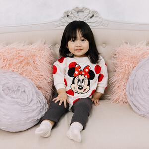 ディズニー 長袖さがらボディスーツ ドッカン ミニー(ナチュラル&times;80cm) ベビーザらス限定