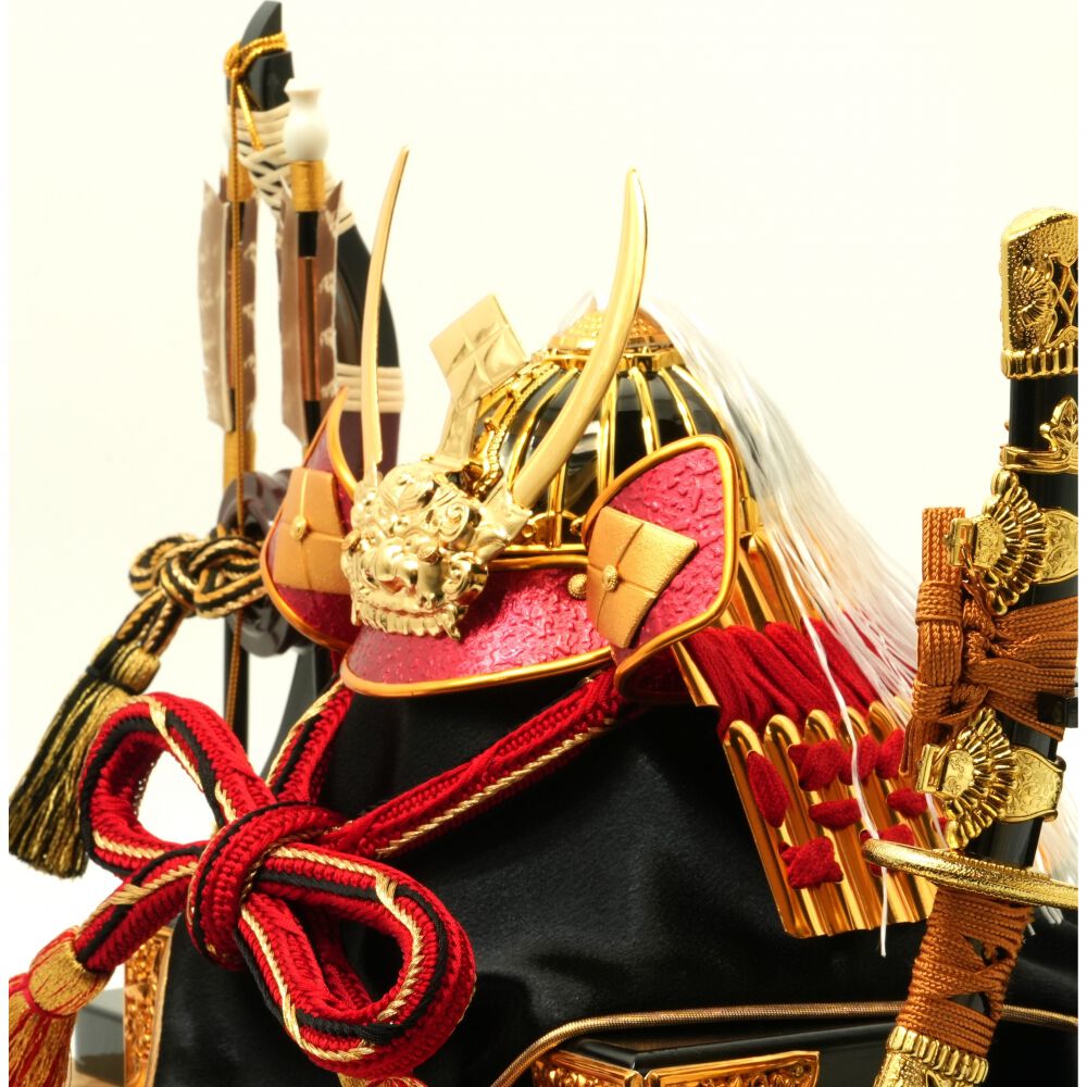 五月人形】兜ケース飾り「武田信玄彫金格子」（538112）トイザらス