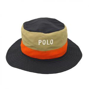 POLOBCS ロゴサファリハット 日よけ付き ネイビー&times;50cm