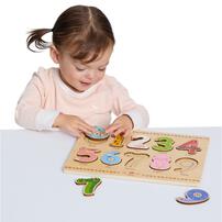 木製アニマル数字パズル トイザらス限定 クリスマスプレゼント 2歳 3歳 4歳