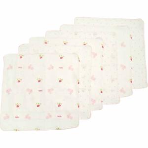 日本製 ガーゼハンカチ 6枚入り ウサギ ベビーザらス限定