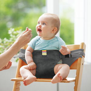 キャリフリー チェアベルト 杢グレー おすわり補助ベルト 持ち運びに便利 腰がすわって～3歳頃まで ベビーザらス限定