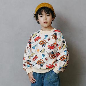 【Sophitica × tsumashi1118さん】Disney カーズ 裏毛トレーナー ライトベージュ×120cm ベビーザらス限定