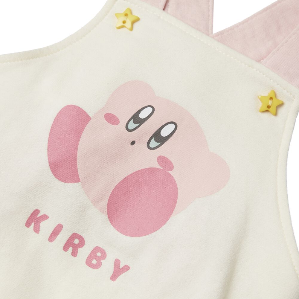 星のカービィ 吊りブルマ 裏毛 ホワイト×70-80cm ベビーザらス限定