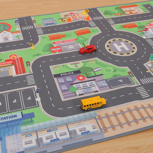 フェルトプレイマット＆ミニカーセット トイザらス限定  3歳 4歳 5歳