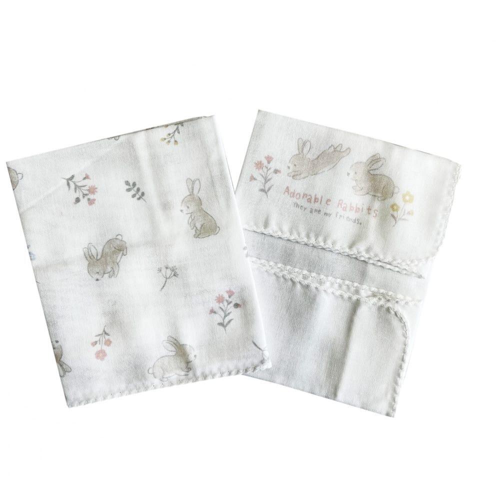 タオル＆ガーゼ浴用4点セットうさぎ柄(うさぎ×フリー)ベビーザらス  