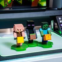 マインクラフト ゾンビ 2イン1 スマホスタンド ミニ