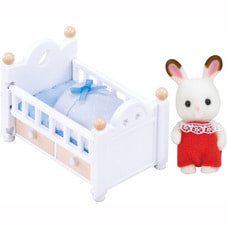 シルバニアファミリー ショコラウサギの赤ちゃん・家具セット