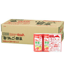 【クリックでお店のこの商品のページへ】和光堂 元気っち！りんごと野菜 125ml×3本×6パック